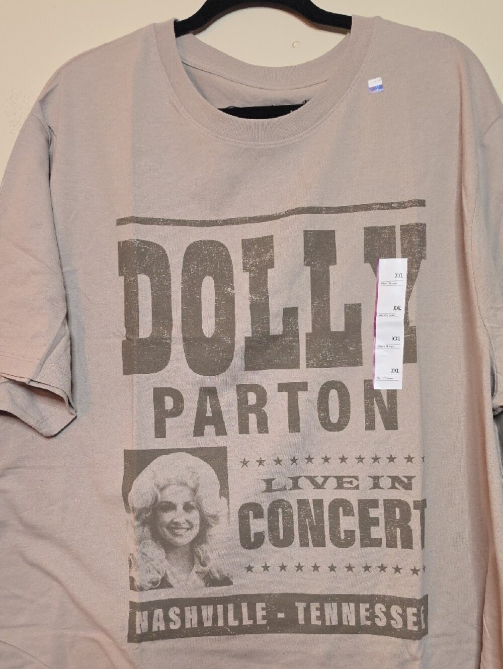 Goodfellow & Co Beige Dolly Parton Graphic Short Sleeve Tee - Picture 3 of 4